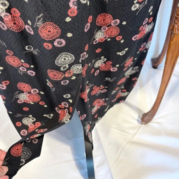 Vintage Sarah Elizabeth Floral Maxi Dress Square Neck Made in India Sz 18 💛 - Picture 8 of 11